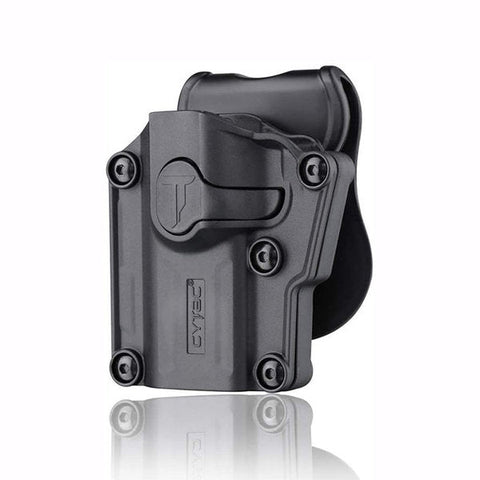 Cytac Mega-Fit Universal Pistol Holster - LEFT HANDED - Black - New Breed Paintball & Airsoft - Cytac Mega-Fit Universal Pistol Holster - LEFT HANDED - Black - Cytac