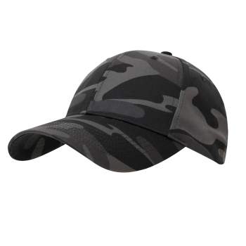 Rothco Supreme Camo Low Profile Cap - New Breed Paintball and Airsoft - Black camo low profile cap - Rothco