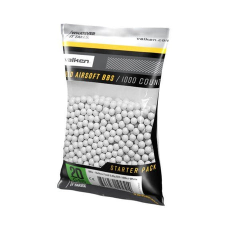 Valken .20 Bio 1,000ct Airsoft BB's - New Breed Paintball and Airsoft - Valken .20 Bio 1,000ct Airsoft BB's - Valken