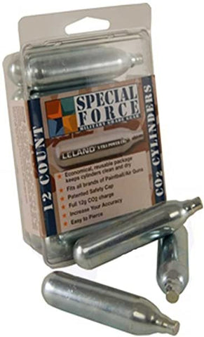 12 Gram CO2 Cartridges - 12 Count by Special Force - New Breed Paintball & Airsoft $14.99