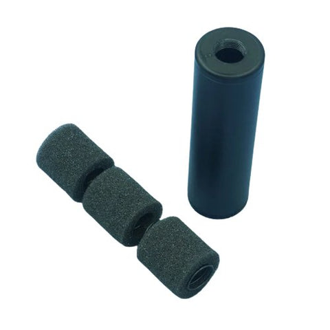 4.3" 14mm Neg/Pos Airsoft Silencer/Suppressor - Black - New Breed Paintball & Airsoft - $25.00