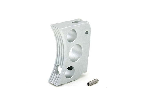 AIP Aluminum Trigger (Type E) for Marui Hi-capa (Silver/Long) - New Breed Paintball & Airsoft - $19.99