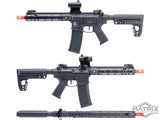 Calico Jack SBR Polymer M4 Airsoft AEG Rifle - M-LOK Handguard & MOSFET - Black