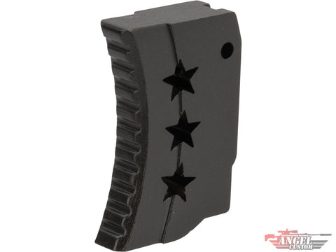 CNC "Tri-Star" Stainless Steel Trigger for Tokyo Marui Airsoft by Angel Custom