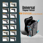 Cytac Mega-Fit Universal Pistol Holster - LEFT HANDED - Black - New Breed Paintball & Airsoft - Cytac Mega-Fit Universal Pistol Holster - LEFT HANDED - Black - Cytac