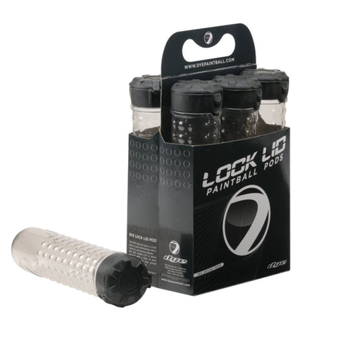 DYE Lock Lid Pods 6pk - Smoke - New Breed Paintball & Airsoft - DYE Lock Lid Pods 6pk - Smoke - New Breed Paintball & Airsoft - Dye