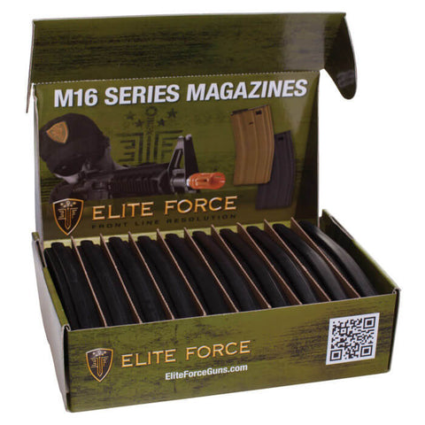 Elite Force M4/M16 Mid-Cap Magazine - 10 Pack - Black - New Breed Paintball & Airsoft - Elite Force M4/M16 Mid-Cap Magazine - 10 Pack - Black - Umarex