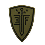 Elite Force Shield Rubber Patch - Green - New Breed Paintball & Airsoft - Elite Force Shield Rubber Patch - Green - Umarex