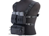 EmersonGear Mini Voyage Modular Chest Rig and Placard - Black - New Breed Paintball & Airsoft - EmersonGear Mini Voyage Modular Chest Rig and Placard - Black - EmersonGear