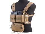 EmersonGear Mini Voyage Modular Chest Rig and Placard - Tan - New Breed Paintball & Airsoft - EmersonGear Mini Voyage Modular Chest Rig and Placard - Tan - EmersonGear