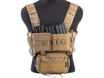EmersonGear Mini Voyage Modular Chest Rig and Placard - Tan - New Breed Paintball & Airsoft - EmersonGear Mini Voyage Modular Chest Rig and Placard - Tan - EmersonGear