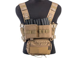 EmersonGear Mini Voyage Modular Chest Rig and Placard - Tan - New Breed Paintball & Airsoft - EmersonGear Mini Voyage Modular Chest Rig and Placard - Tan - EmersonGear