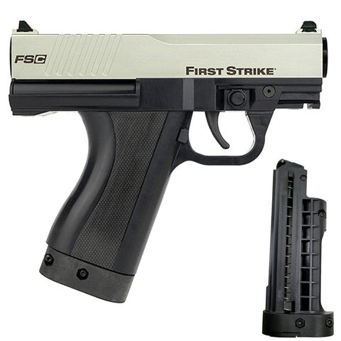 First Strike Compact FSC Pistol - Silver / Black - New Breed Paintball & Airsoft - First Strike Compact FSC Pistol - Silver / Black - First Strike