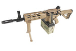 G&G CM16 LMG with Box Mag - Tan - New Breed Paintball & Airsoft - CM16 LMG W/Box Mag-Tan - New Breed Paintball & Airsoft - G&G Armament