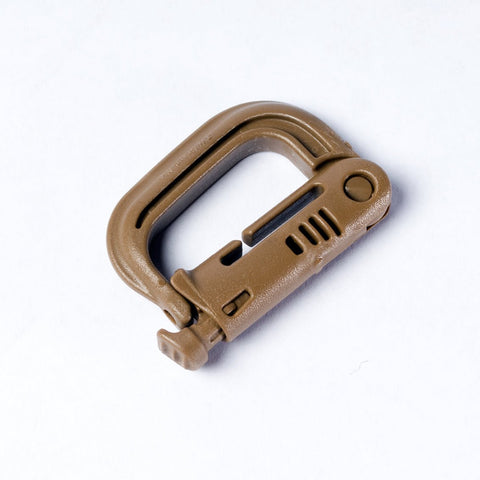 GrimLOC MOLLE Locking D-Ring - Coyote Brown - New Breed Paintball & Airsoft - GrimLOC MOLLE Locking D-Ring - Coyote Brown - ITW Nexus