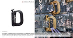 GrimLOC MOLLE Locking D-Ring - Tan - New Breed Paintball & Airsoft - GrimLOC MOLLE Locking D-Ring - Tan - ITW Nexus