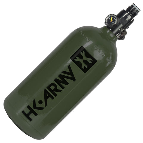 HK Army 48ci / 3000psi Aluminum Compressed Air Tank - Olive - New Breed Paintball & Airsoft - HK Army 48ci / 3000psi Aluminum Compressed Air Tank - Olive - HK Army