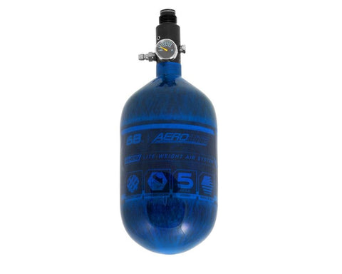 HK Army AeroLite Carbon Fiber Tank - 68ci / 4500psi - Blue - New Breed Paintball & Airsoft - AeroLite Carbon Fiber Tank - 68ci / 4500psi - Blue - New Breed Paintball & Airsoft - HK Army