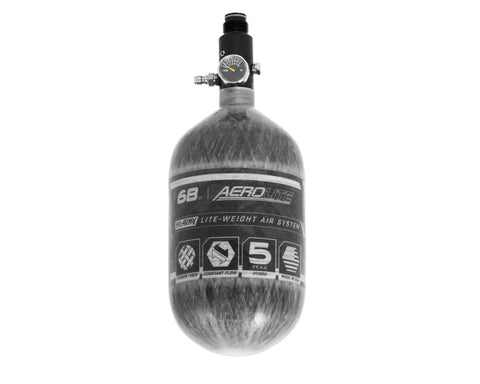 HK Army AeroLite Carbon Fiber Tank - 68ci / 4500psi - Clear - New Breed Paintball & Airsoft - AeroLite Carbon Fiber Tank - 68ci / 4500psi - Clear - New Breed Paintball & Airsoft - HK Army