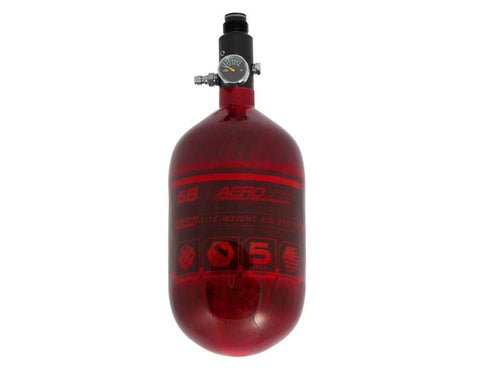 HK Army AeroLite Carbon Fiber Tank - 68ci / 4500psi - Red - New Breed Paintball & Airsoft - AeroLite Carbon Fiber Tank - 68ci / 4500psi - Red - New Breed Paintball & Airsoft - HK Army