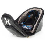 HK Army Exo Goggle Case - Black Carbon Fiber w/ Gold Zipper - New Breed Paintball & Airsoft - HK Army Exo Goggle Case - Black Carbon Fiber w/ Gold Zipper - HK Army