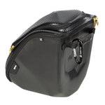 HK Army Exo Goggle Case - Black Carbon Fiber w/ Gold Zipper - New Breed Paintball & Airsoft - HK Army Exo Goggle Case - Black Carbon Fiber w/ Gold Zipper - HK Army