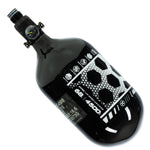 HK Army Extra Lite Carbon Fiber 68/4500 Tank - Hex - Black/White - New Breed Paintball & Airsoft - HK Army Extra Lite Carbon Fiber 68/4500 Tank - Hex - Black/White - HK Army