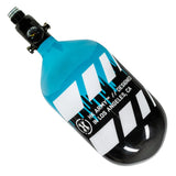 HK Army Extra Lite Carbon Fiber 68/4500 Tank - Off Break Drip - Black/Turquoise - New Breed Paintball & Airsoft - HK Army Extra Lite Carbon Fiber 68/4500 Tank - Off Break Drip - Black/Turquoise - HK Army