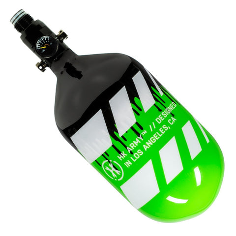 HK Army Extra Lite Carbon Fiber 68/4500 Tank - Off Break Drip - Green/Black - New Breed Paintball & Airsoft - HK Army Extra Lite Carbon Fiber 68/4500 Tank - Off Break Drip - Green/Black - HK Army