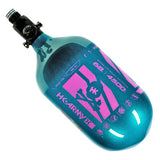 HK Army Extra Lite Carbon Fiber 68/4500 Tank - Slash - Metallic Turquoise/Pink - New Breed Paintball & Airsoft - HK Army Extra Lite Carbon Fiber 68/4500 Tank - Slash - Metallic Turquoise/Pink - HK Army
