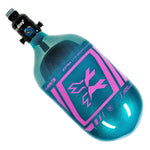 HK Army Extra Lite Carbon Fiber 68/4500 Tank with V2 Pro Reg - Slash - Metallic Turquoise/Pink - New Breed Paintball & Airsoft - HK Army Extra Lite Carbon Fiber 68/4500 Tank with V2 Pro Reg - Slash - Metallic Turquoise/Pink - HK Army