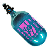 HK Army Extra Lite Carbon Fiber 68/4500 Tank with V2 Pro Reg - Slash - Metallic Turquoise/Pink - New Breed Paintball & Airsoft - HK Army Extra Lite Carbon Fiber 68/4500 Tank with V2 Pro Reg - Slash - Metallic Turquoise/Pink - HK Army