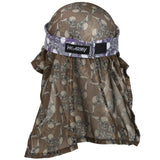 HK Army Headwrap - Purple Skulls / Tan Skull Mesh - New Breed Paintball & Airsoft - HK Army Headwrap - Purple Skulls / Tan Skull Mesh - HK Army