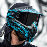 HK Army HSTL Goggles - Fracture Black / Turquoise - New Breed Paintball & Airsoft - HK Army HSTL Goggles - Fracture Black / Turquoise - HK Army