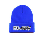 HK Army Typeface Beanie - Blue - New Breed Paintball & Airsoft - HK Army Typeface Beanie - Blue - HK Army