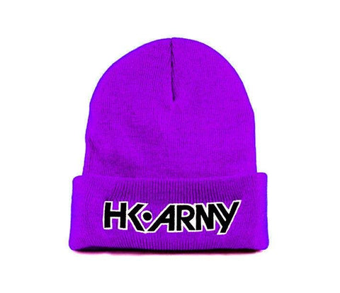 HK Army Typeface Beanie - Purple - New Breed Paintball & Airsoft - HK Army Typeface Beanie - Purple - HK Army