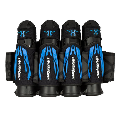 HK Army Zero-G 2.0 4+3+4 Paintball Harness - Black/Blue - Pod Pack - New Breed Paintball & Airsoft - HK Army Zero-G 2.0 4+3+4 Paintball Harness - Black/Blue - Pod Pack - HK Army