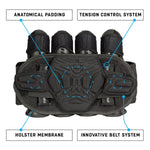 HK Army Zero-G 2.0 5+4+4 Paintball Harness - Black/Grey - Pod Pack - New Breed Paintball & Airsoft - HK Army Zero-G 2.0 5+4+4 Paintball Harness - Black/Grey - Pod Pack - HK Army