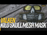 Valken Kilo 2G Skull Mesh Mask - Black