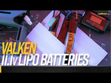 Valken LiPo 11.1v 1450mAh 30/50C Triple Split - Tamiya