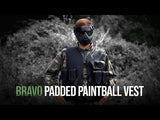 Valken Bravo Padded Paintball Vest - Black