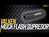 Valken Airsoft Flash Suppressor 14mm CCW - Black