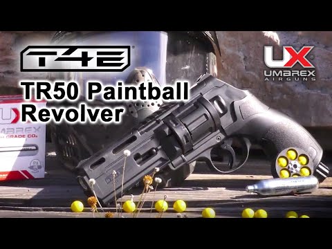 Umarex T4E TR50 Paintball Revolver Pistol .50 Caliber Grey-0