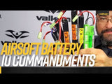 Valken LiPo 11.1v 1450mAh 30/50C Triple Split - Tamiya