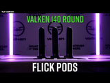 Valken "Flick Lid" 140rd Pod - Fire Engine Red