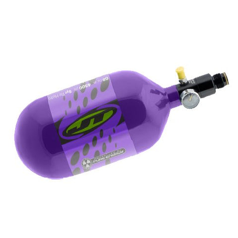 JT Pure Energy 68/4500 Carbon Tank - Purple/Purple/Lime - New Breed Paintball & Airsoft - JT Pure Energy 68/4500 Carbon Tank - Purple/Purple/Lime - JT