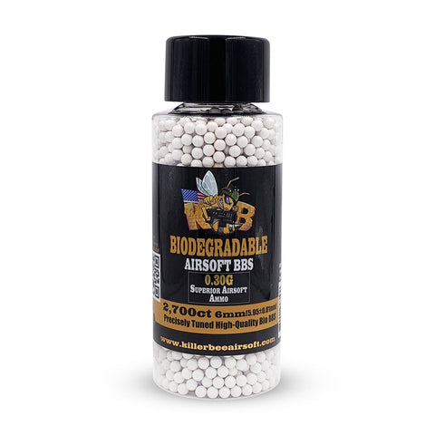 Killer Bee 0.30g Bio Airsoft BBs - 2700 count - New Breed Paintball & Airsoft - Killer Bee 0.30g Bio Airsoft BBs - 2700 count - Killer Bee