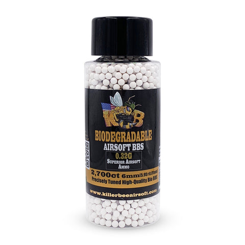 Killer Bee 0.32g Bio Airsoft BBs - 2700 count - New Breed Paintball & Airsoft - Killer Bee 0.32g Bio Airsoft BBs - 2700 count - Killer Bee