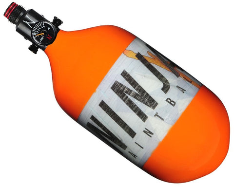 Ninja Lite 68ci 4500psi Compressed Air Tank - Solid Orange - New Breed Paintball & Airsoft - Ninja Lite 68ci 4500psi Compressed Air Tank - Solid Orange - Ninja