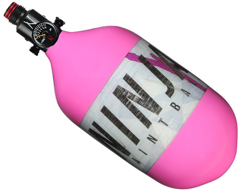 Ninja Lite 68ci 4500psi Compressed Air Tank - Solid Pink - New Breed Paintball & Airsoft - Ninja Lite 68ci 4500psi Compressed Air Tank - Solid Pink - Ninja